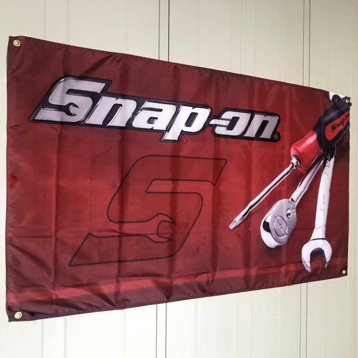 ★ガレージ装飾仕様★SNAP-ON SP02 スナップオン フラッグ 旗 ツール 工具 雑貨 看板 バナー ポスター USA アメリカン雑貨 カーショップの画像2