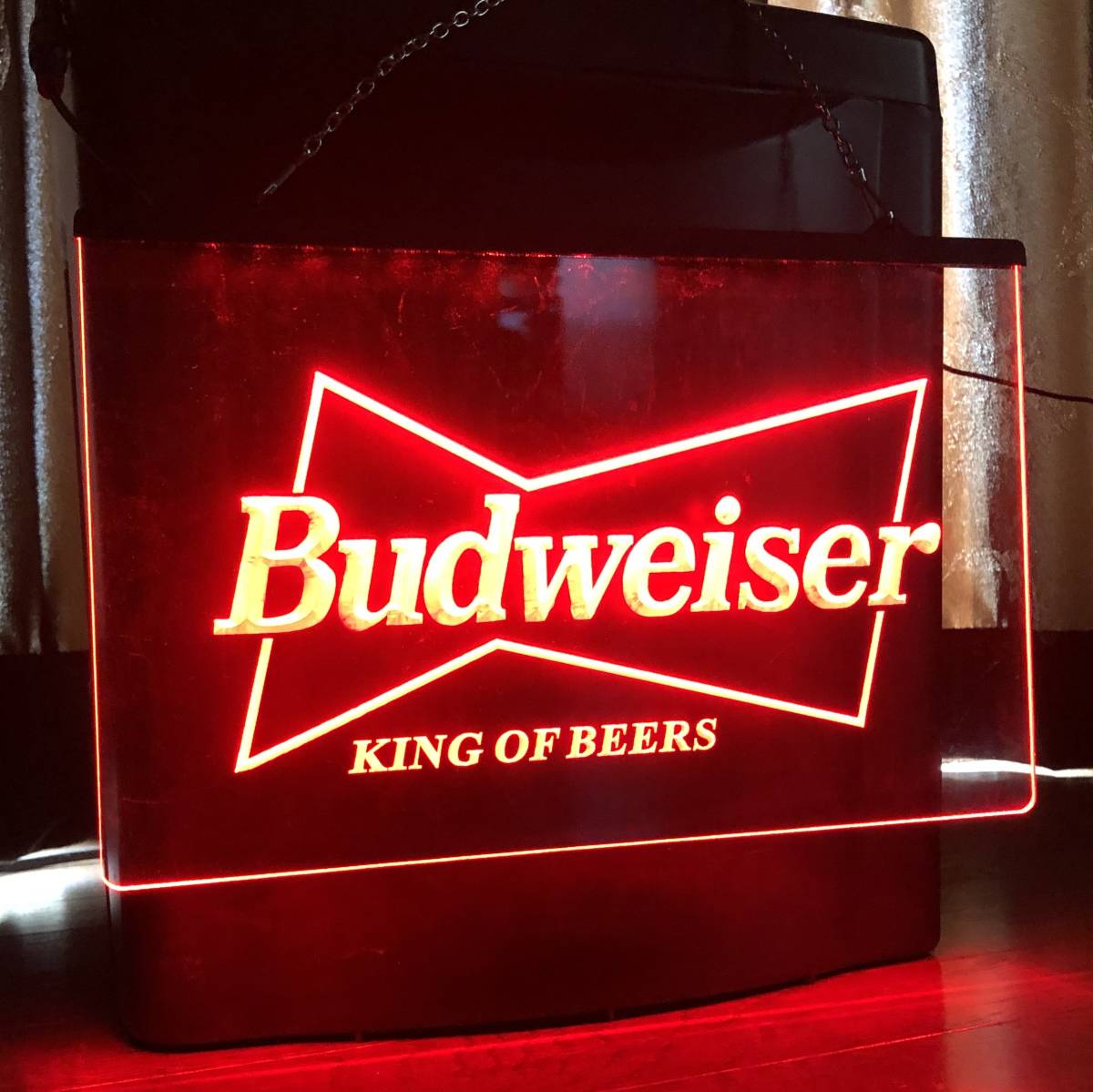 LED ネオンサイン 看板 ガレージ雑貨 LED照明 バドワイザー バナー 旗 タペストリー フラッグ アメリカン BUDWEISER ポスターの画像2