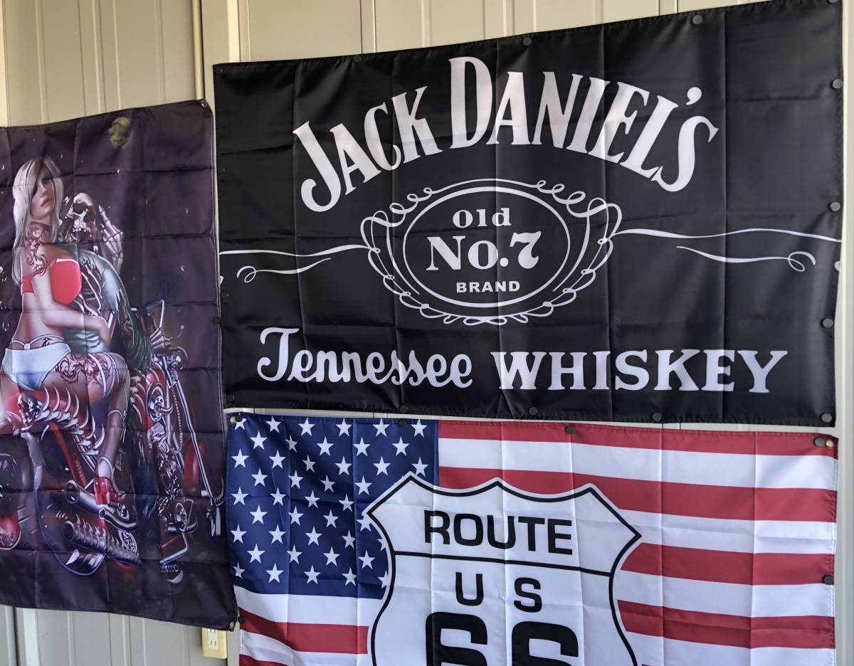 ★室内装飾仕様★ JACK DANIEL’S J01 ジャックダニエル旗 インテリア ガレージ雑貨 アメリカ雑貨 パブグッズ バー フラッグ アンティーク_画像8