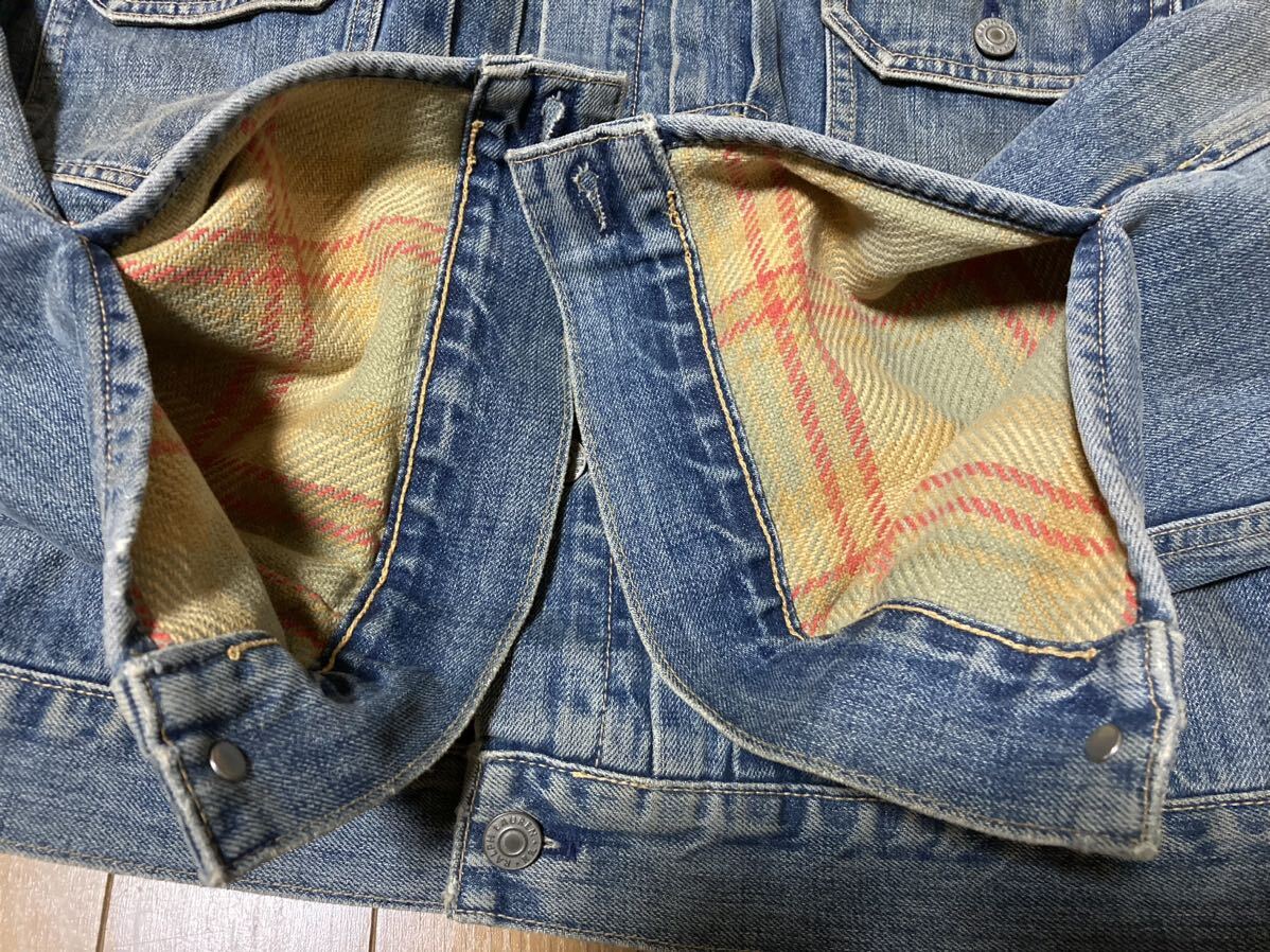 ダブルアールエル) RRL デニム ジャケット 中ブランケット