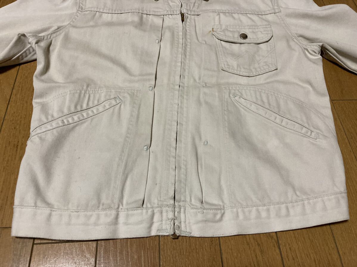 60s 縦ベル Wrangler 33MJZ コットンサテンジャケット 40 ブルー 60s 縦ベル Wrangler 33MJZ コットンサテンジャケット 40 ブルー