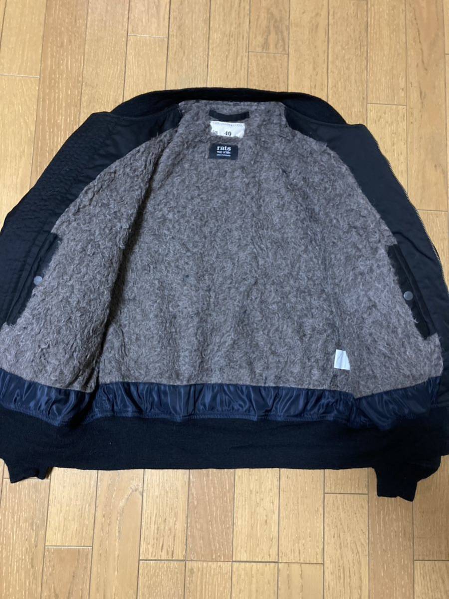 テンダーロイン×【RATS】　 B-15A フライトジャケット　最終値下げ テンダーロイン x RATS B-15A フライトジャケット 40 M ブラック
