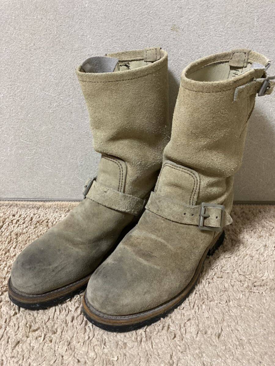 PT91 RED WING 8268 スエード エンジニアブーツ 7D レッド PT91 RED WING 8268 スエード エンジニアブーツ 7D レッド