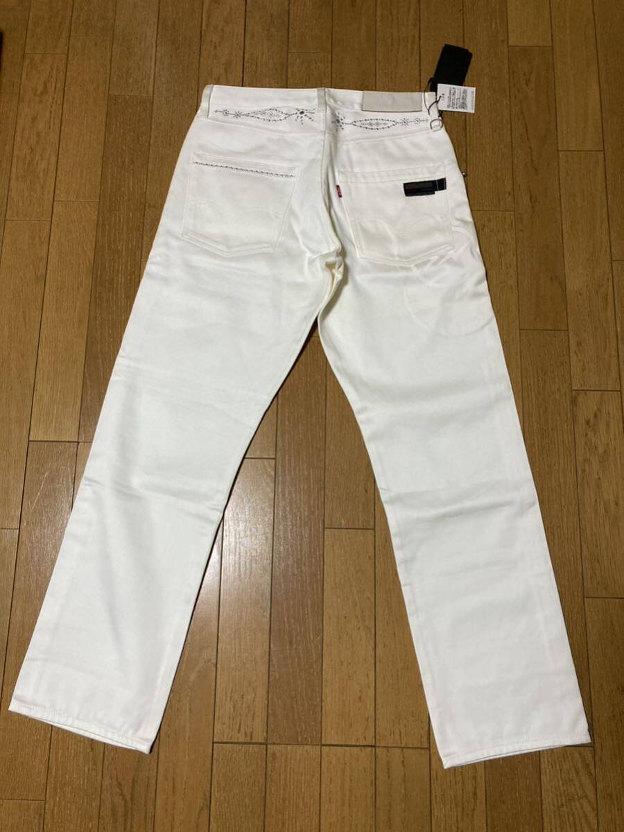 新品 LEVIS FENOM 505 DISCO パンツ W32 L31 ホワイト リーバイス Levi's fragment スタッズの画像3