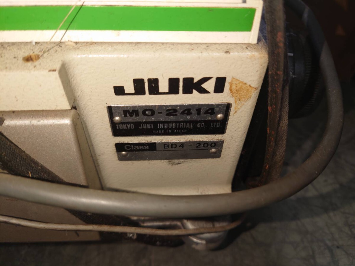 JUKI MO-2414 ロックミシン オーバーロック 工業用ミシン 頭部のみ ジューキ #282508_画像4