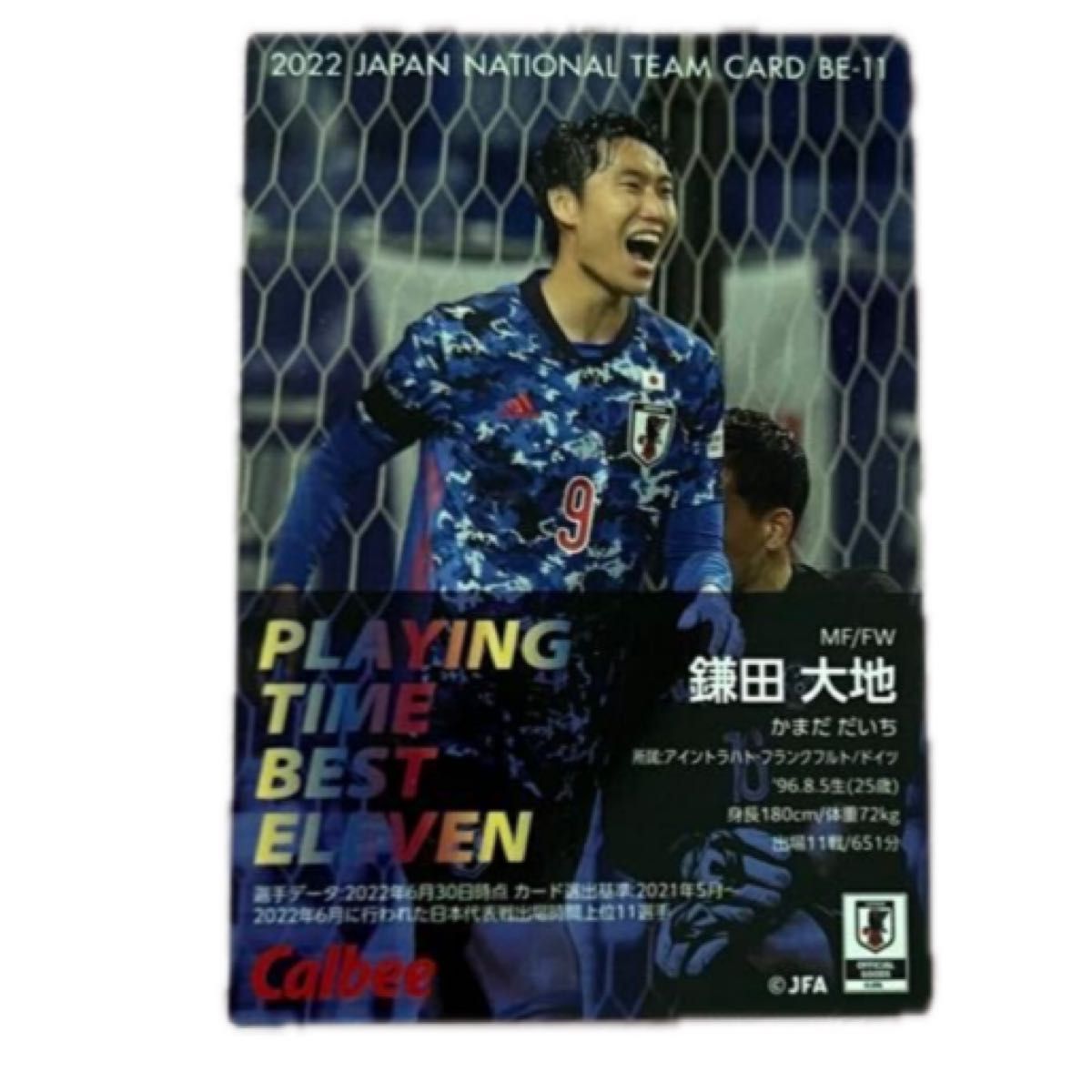 サッカー 日本代表 鎌田大地 冨安健洋 トレーディングカード トレカ レアカード