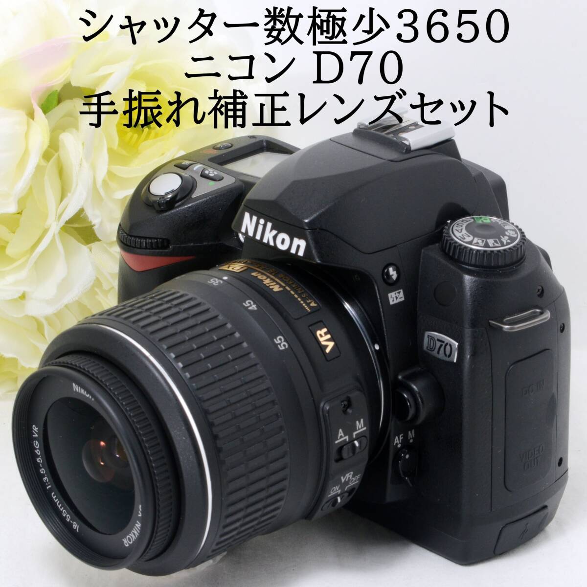 デジタル一眼レフカメラ入門機に Nikon ニコン D70 AF-S 18-55mm VR 