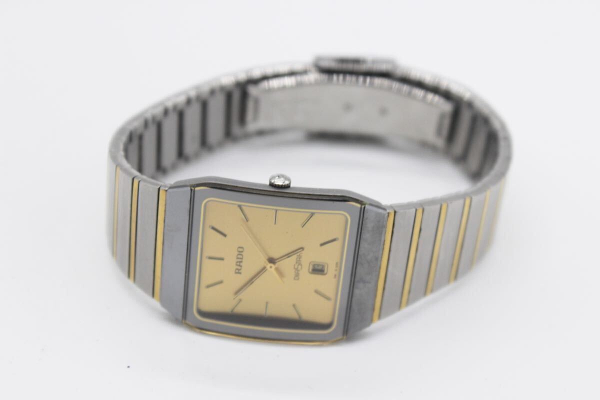 RADO ラドー　DIASTAR メンズ　腕時計　クォーツ　稼働中　スイス製　美品　_画像8