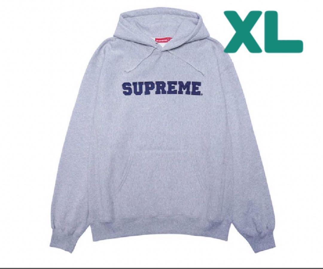 Supreme パーカー グレー XLサイズ "Heather Grey"