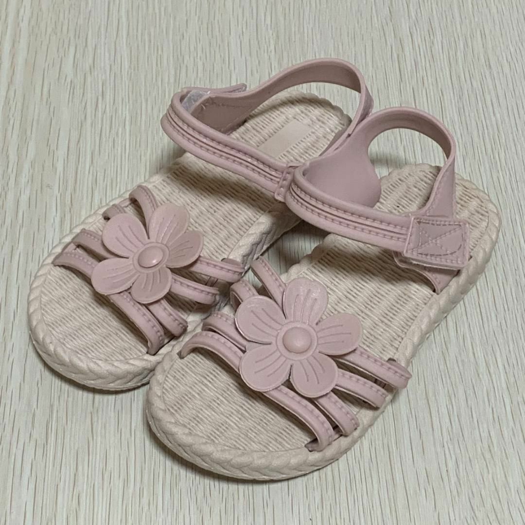 19cm Kids сандалии цветок пляжные шлепанцы цветок девочка бассейн лето море ребенок море суша обе для обувь обувь .... симпатичный 