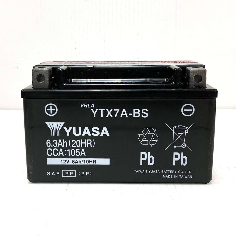 台湾 ユアサ YUASA YTX7A-BS【互換 DTX7A-BS FTX7A-BS GTX7A-BS】初期充電済 即利用可_画像3