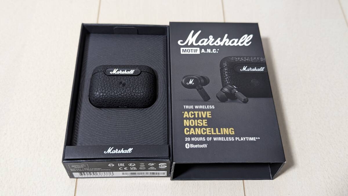 美品_付属品完備_Marshall(マーシャル)_MOTIF A.N.C ANC 完全ワイヤレスイヤホン アクティブノイズキャンセリング_画像6