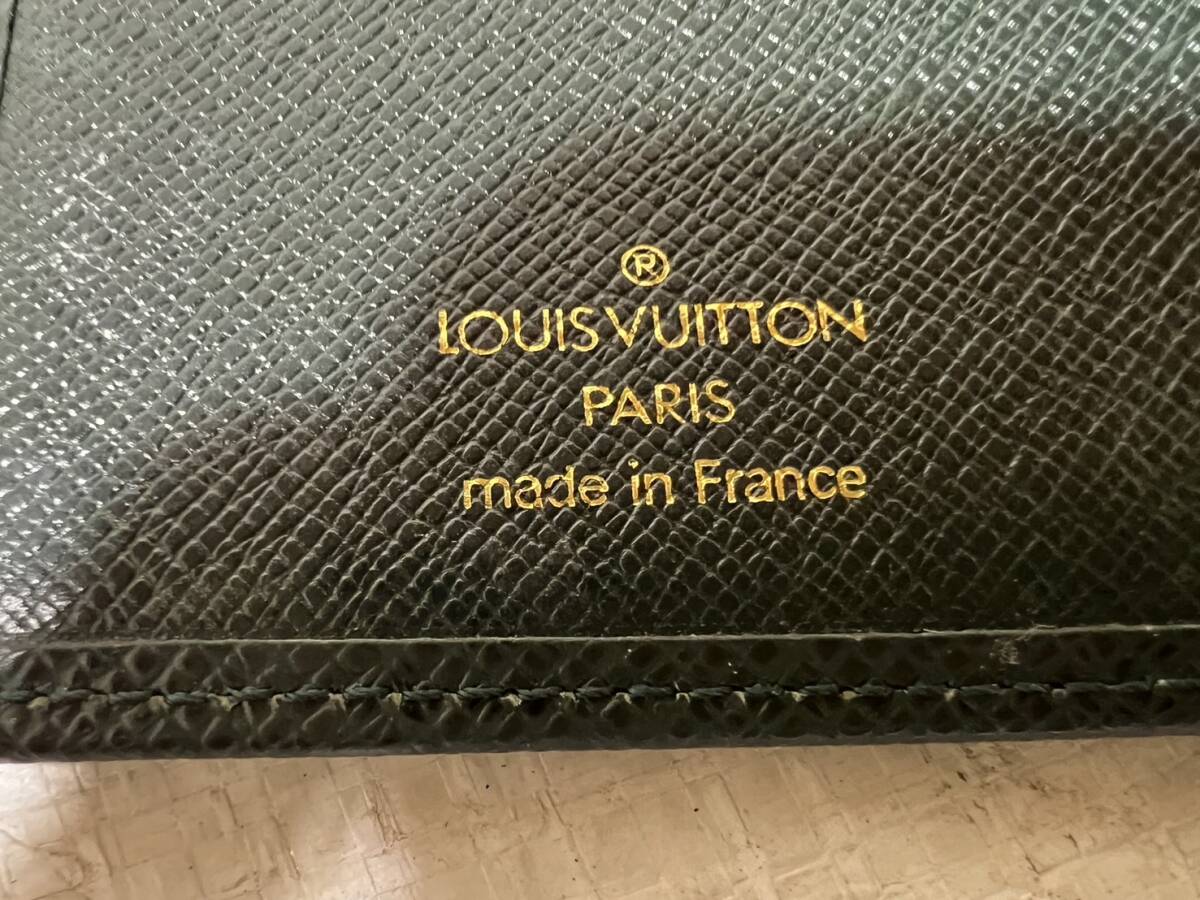 Louis Vuitton ヴィトン タイガ 長財布 札入れ グリーン MI0915 ポルトバルール カルドクレディ 二つ折り 楽55の画像8