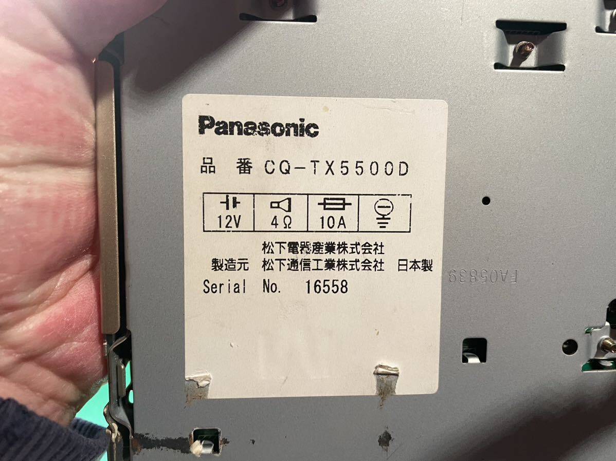 Panasonic CQ-TX5500 真空管 CDプレイヤー 売り切り！！の画像4