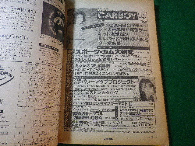 ■雑誌　CARBOY　カーボーイ　1981年10月号■FASD2024031115■_画像2