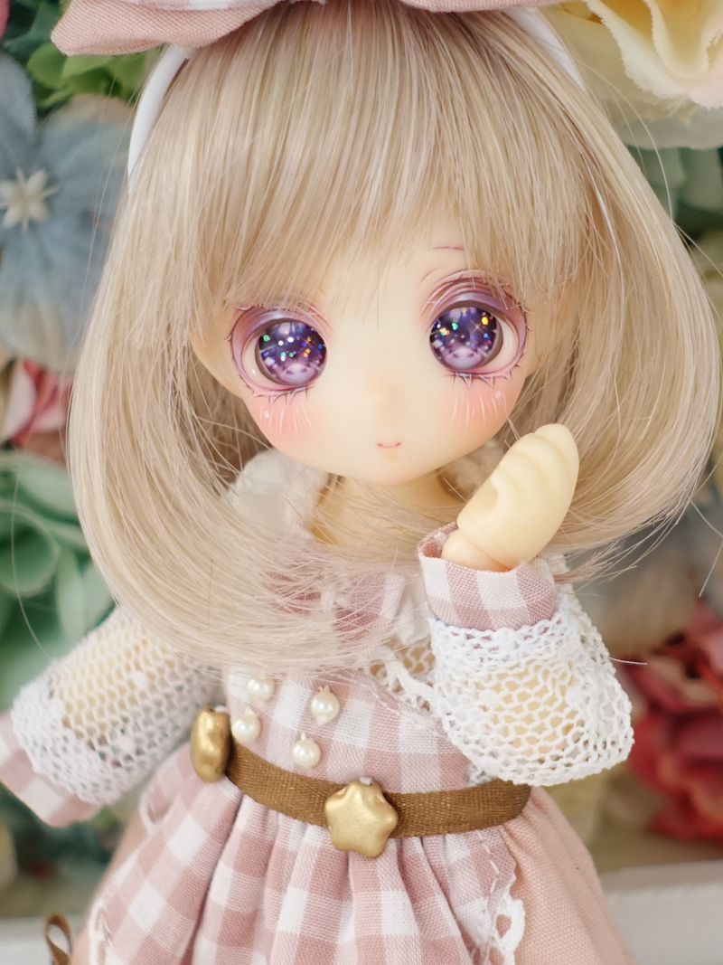 【深海カンテラ】Blue rose garden リトルローズヘッド02 Catalina カスタムヘッド＋レジンアイ＜オビツ11/ピコニーモP向け＞_画像2