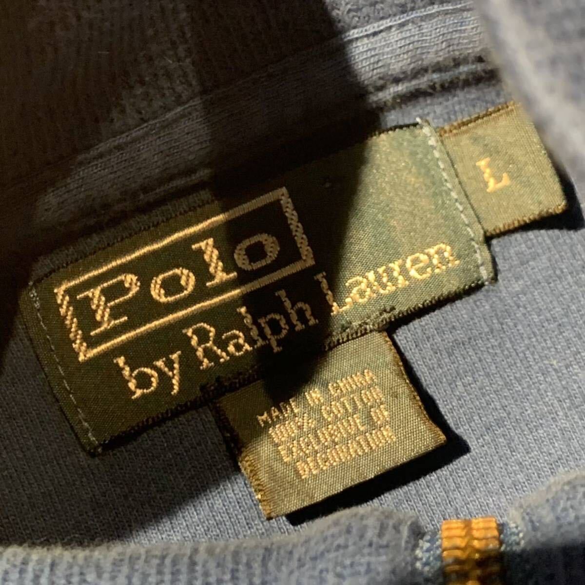 希少 90s ビンテージ Polo Ralph Lauren ハーフジップ スウェット プルオーバー ポロラルフローレン 1990年代 L_画像4