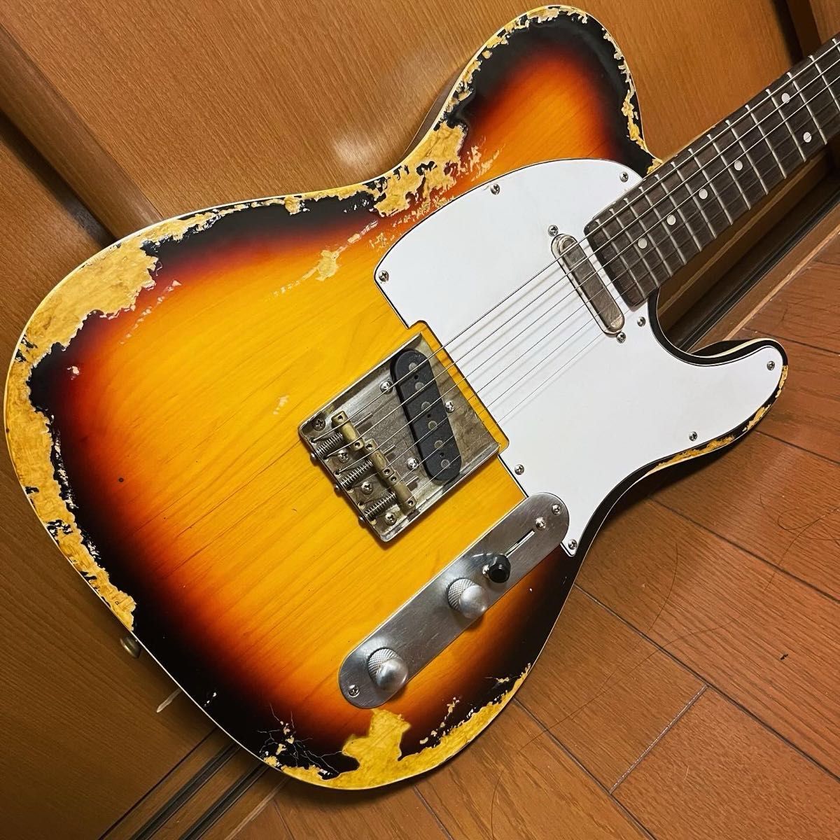 テレキャスター タイプ　ハードレリック&モディファイ バィンデング国産PU搭載telecaster