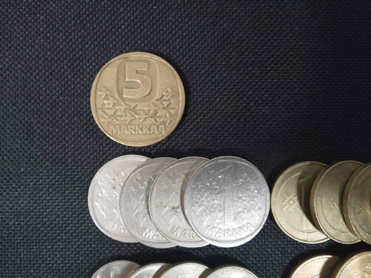 フィンランドマルッカ硬貨おまとめ 合計約26マルッカ 2310B-016 外国硬貨 小銭 コイン_画像2