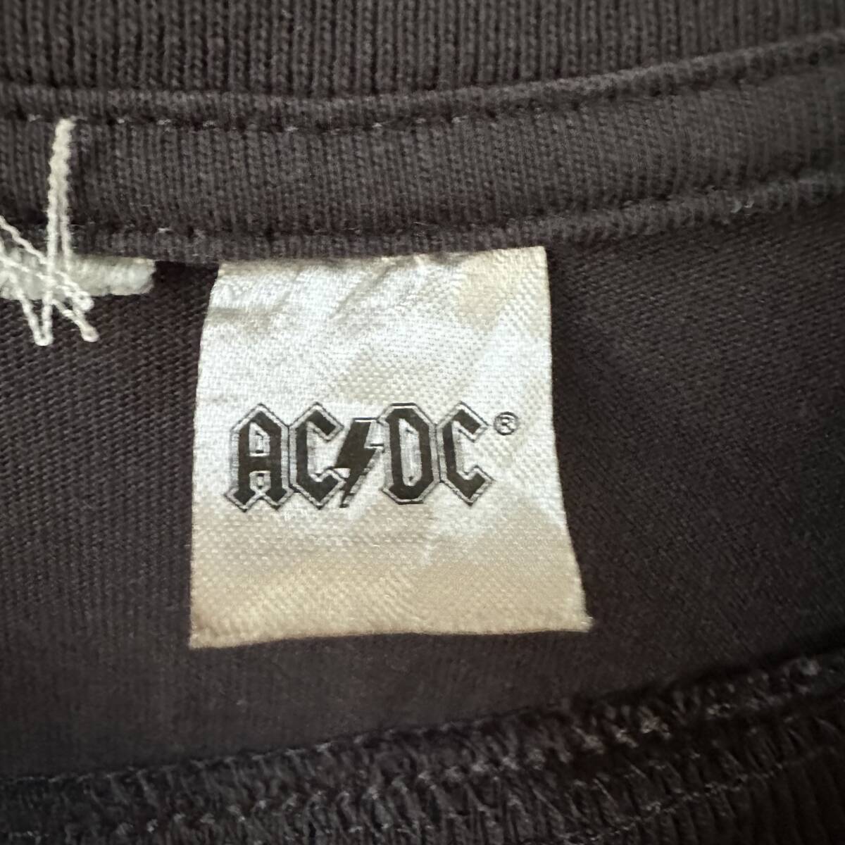H＆M エイチ＆エム　AC/DC Tシャツ　ブラック　XL バンT ロックT 両面プリントTシャツ　USA古着　輸入古着_画像7