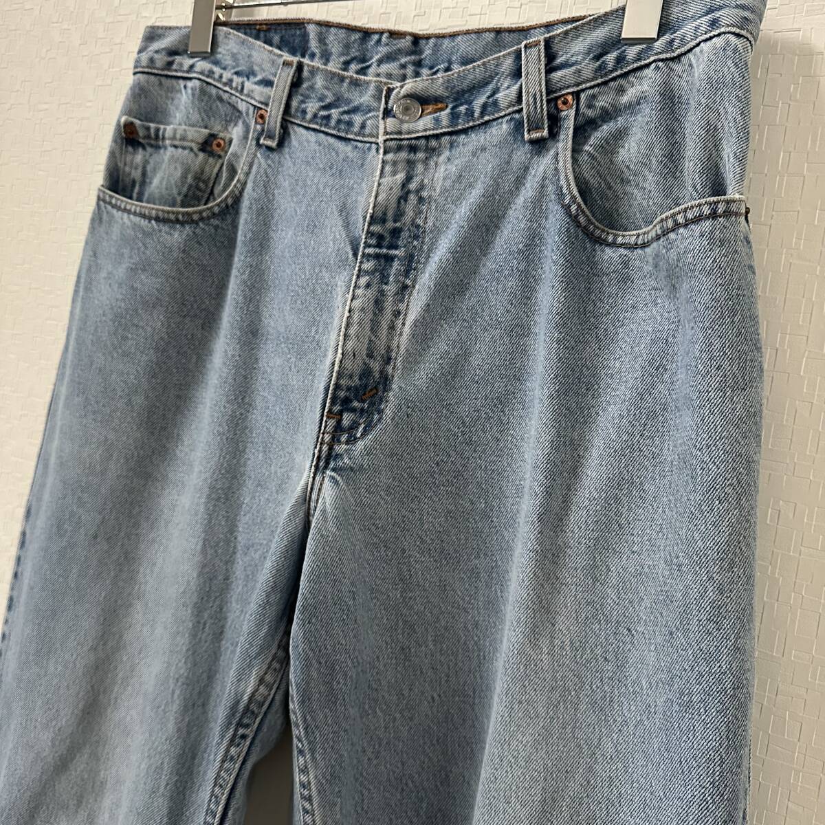 Levi’s リーバイス560 ルーズフィット　テーパード　W34xL32 ライトブルー　ジップフライ　ゆるダボ　メキシコ製　極太