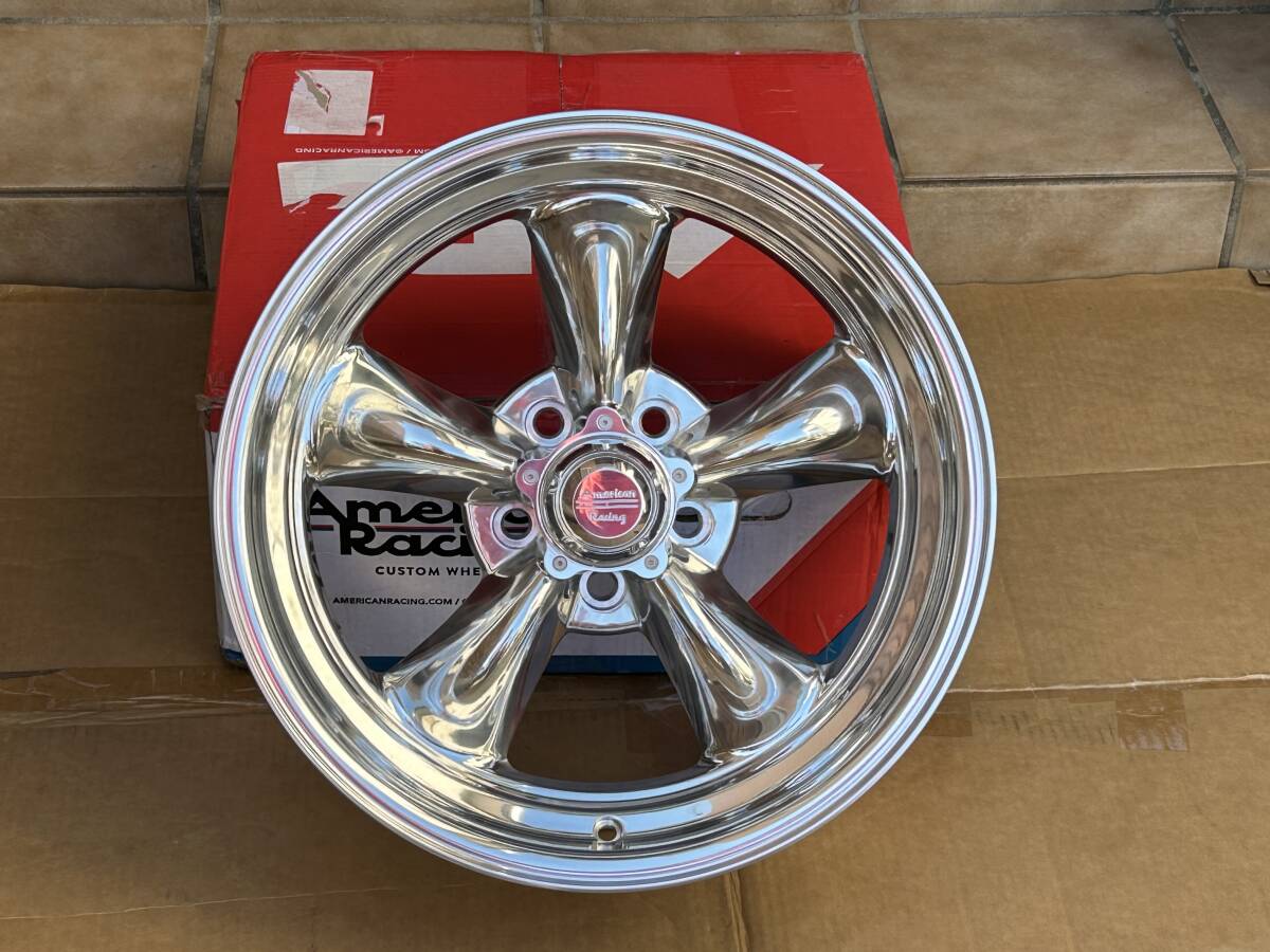 新品！American Racing VN515 TORQ THRUST II 1PC 17x7+0 5H PCD120.65 POLISHED 深リム USDM_画像2