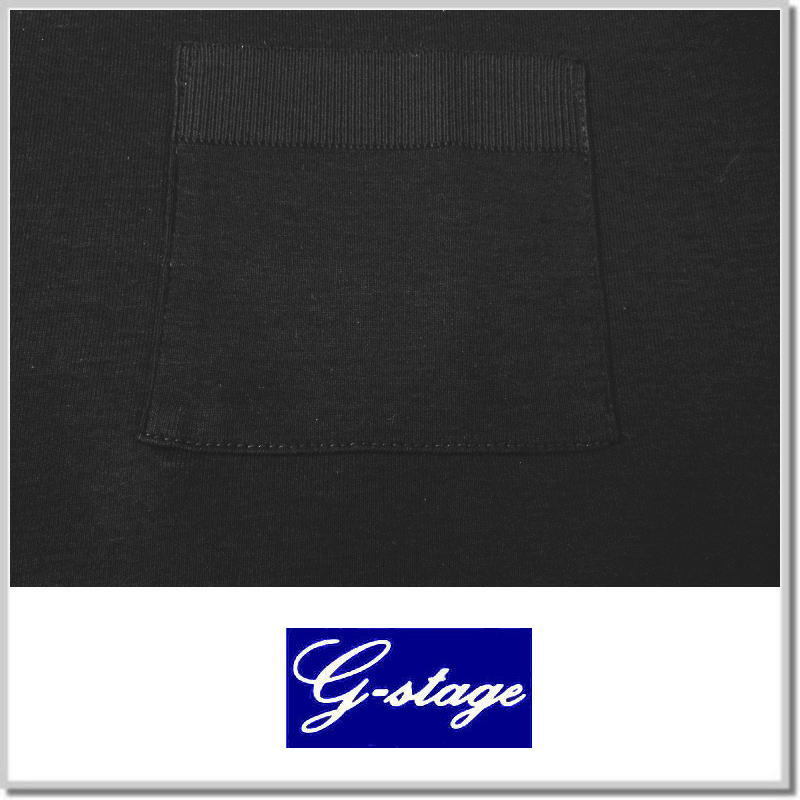ジーステージ G-stage リブスタートシルケットJKT Tシャツ 540702-011(BLACK)-L 半袖Tシャツ_画像3