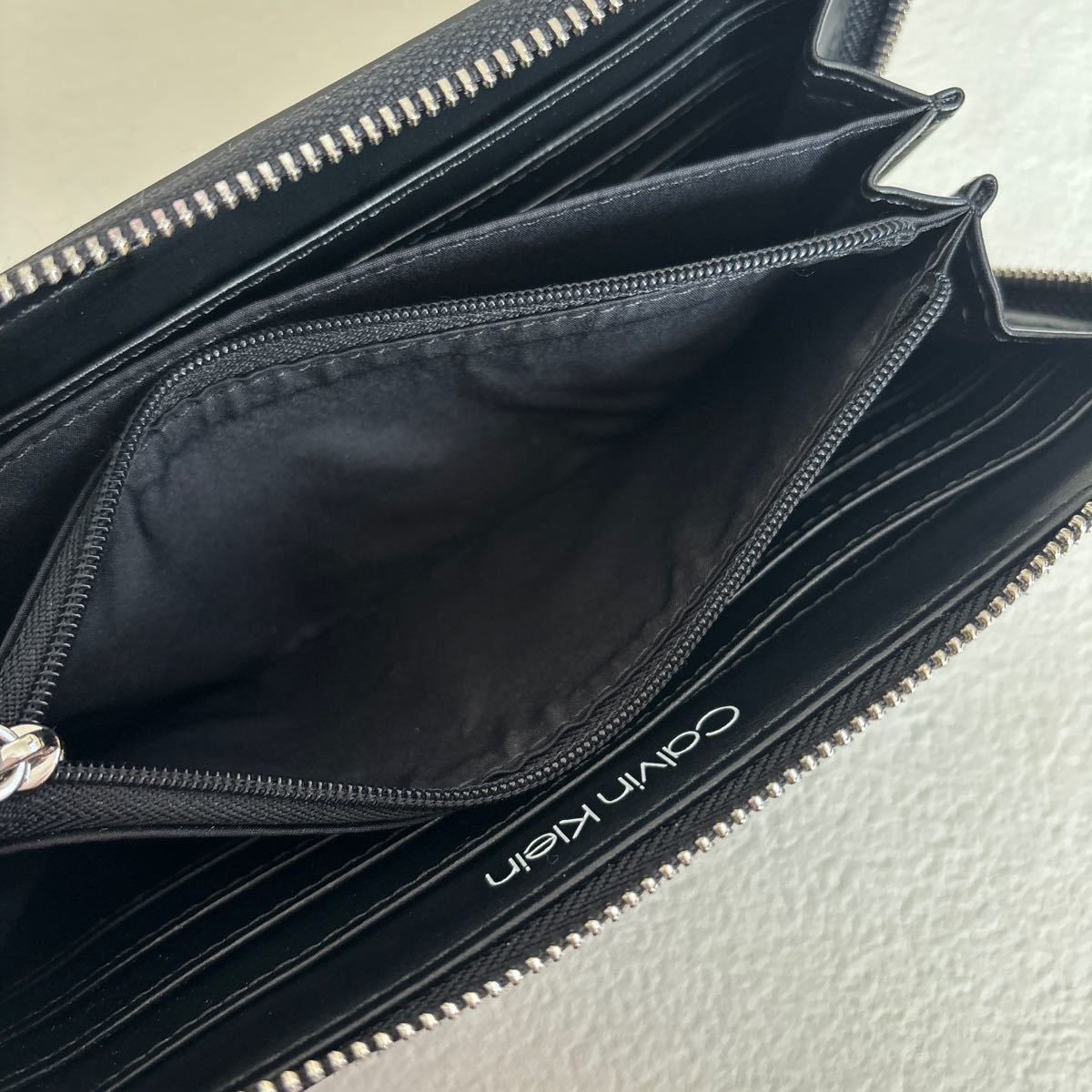 Calvin Klein カルバンクライン　ラウンドファスナー ウォレット 長財布 ブラック 黒　K60K606698_画像4