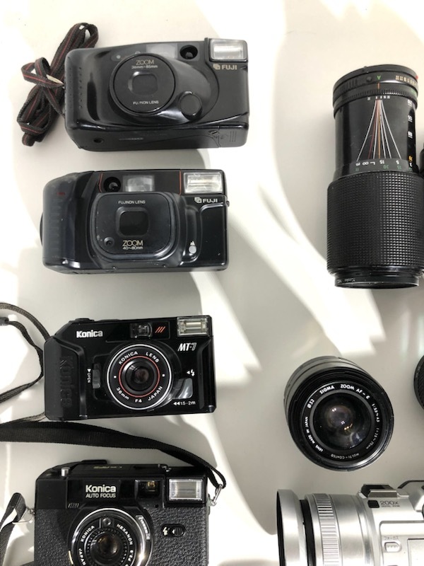 デジタルカメラ フィルムカメラ レンズ ビデオカメラなど まとめて16個  ジャンク扱い ＃K0323の画像2
