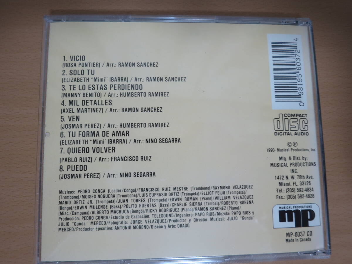 SALSA輸入盤CD PEDRO CONGA Y SU ORQUESTA INTERNATIONAL (MUSICAL PRODUCTIONS MP-6037 CD)_画像3