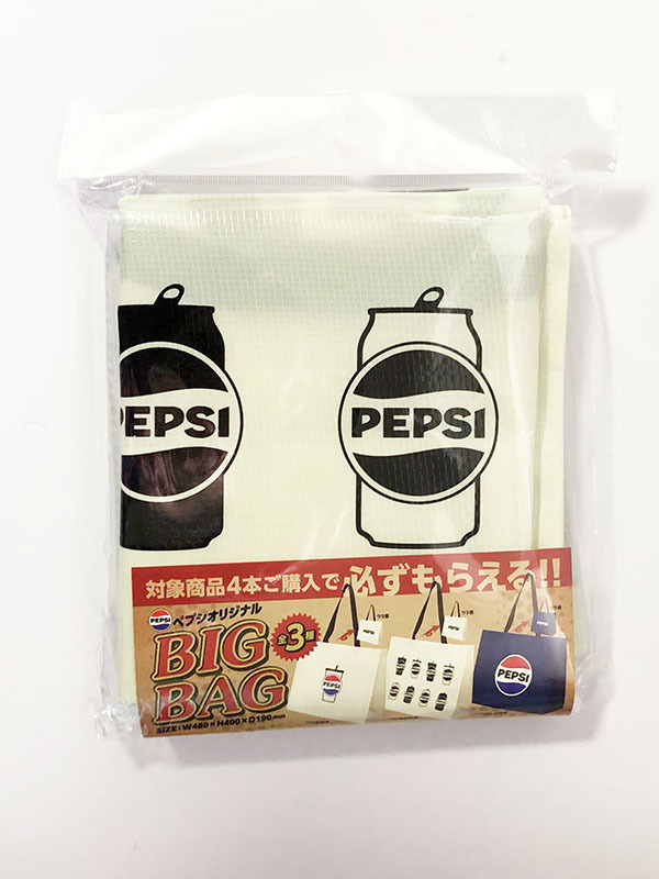 未使用★PEPSI ORIGINAL BIG BAG/ペプシ オリジナル ビッグバッグ/W480×H400×D190mm/MONO_画像1