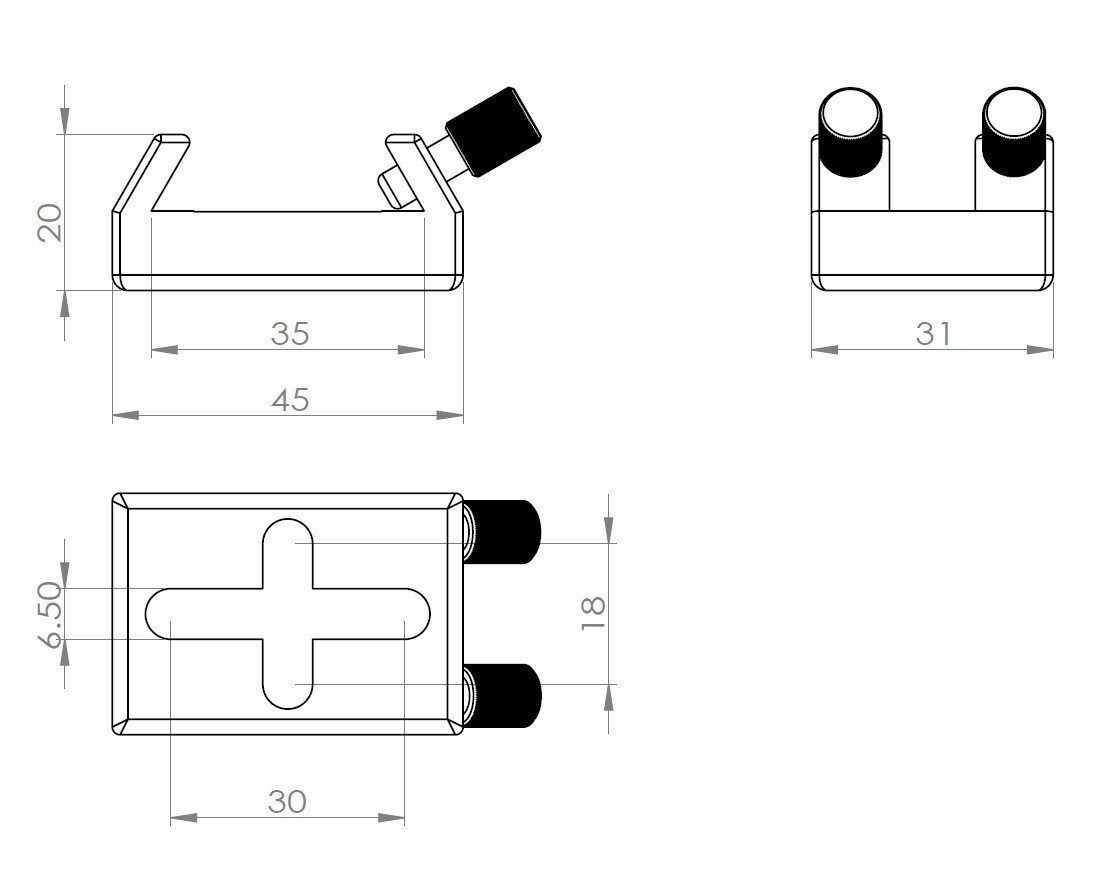 FG307-VIXEN規格ファインダー脚座（M6ネジ取付仕様） クリックポスト送料一律185円_画像6