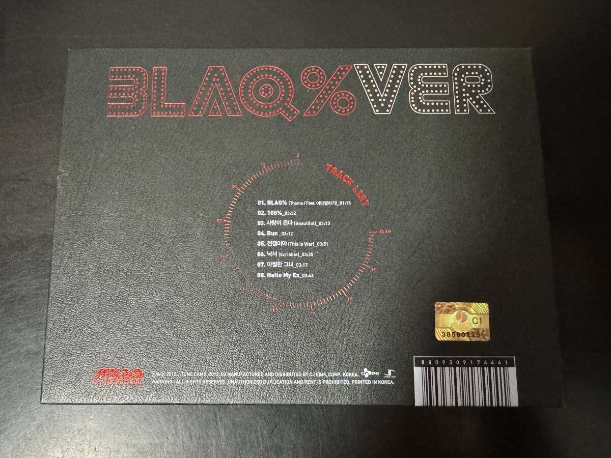 【即決】K-POP CD MBLAQ／BLAQ%VER_画像2