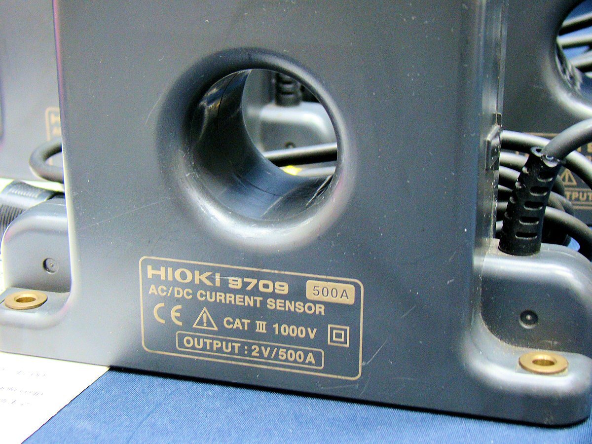 HIOKI 日置 9709 AC/DC カレントセンサ 交流/直流 500A 中古 3台セットの画像2