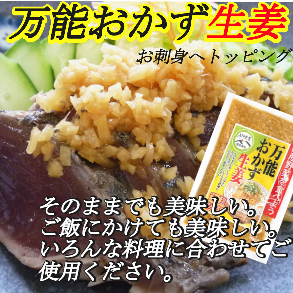 「万能おかず生姜」 130g×10袋 パパッと混ぜて簡単便利 きざみ生姜の醤油漬け ご飯のお供 色んな料理の薬味に 宮崎県産生姜使用 送料無料_画像5