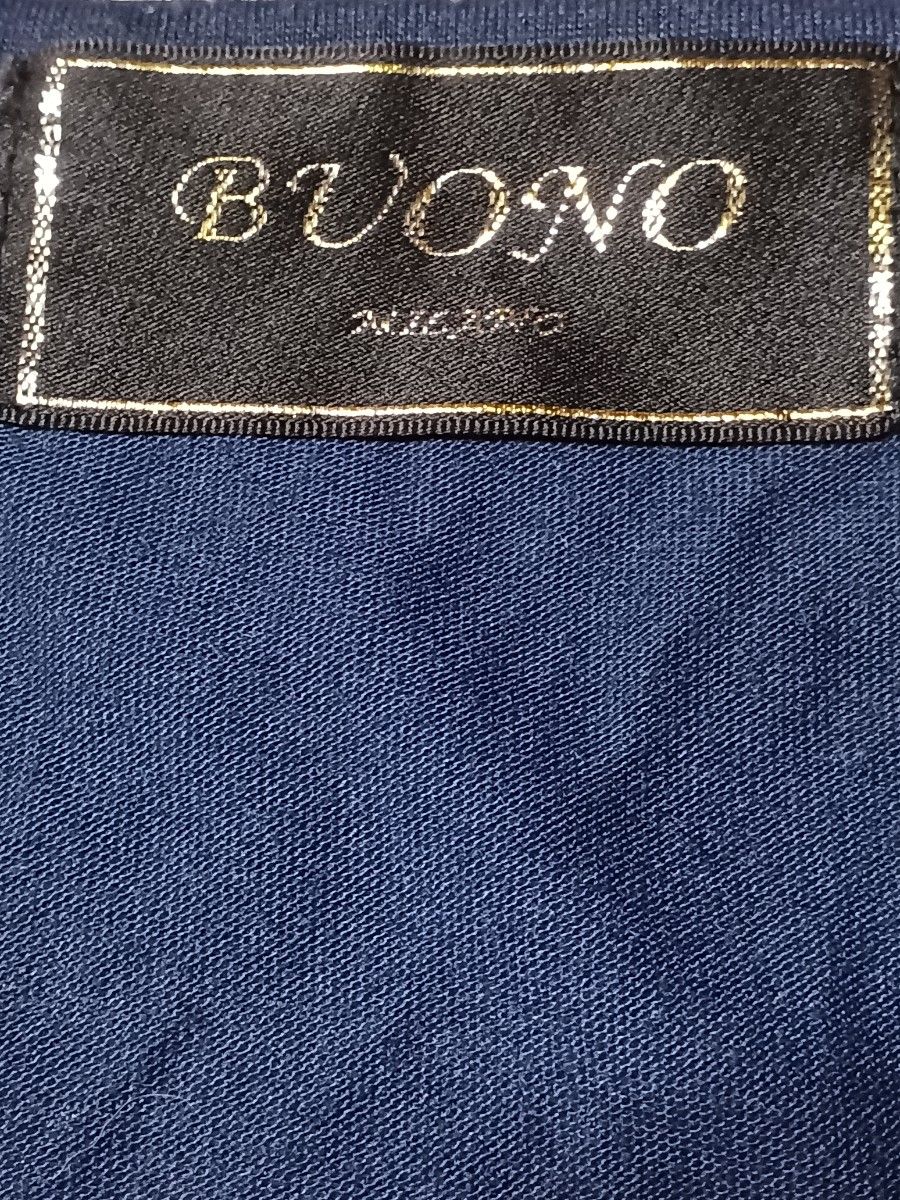 BUONO　MIRANO　ボーノ　ミラノ　ロングTシャツ ボーダー 紺 カットソー　最終値下げ