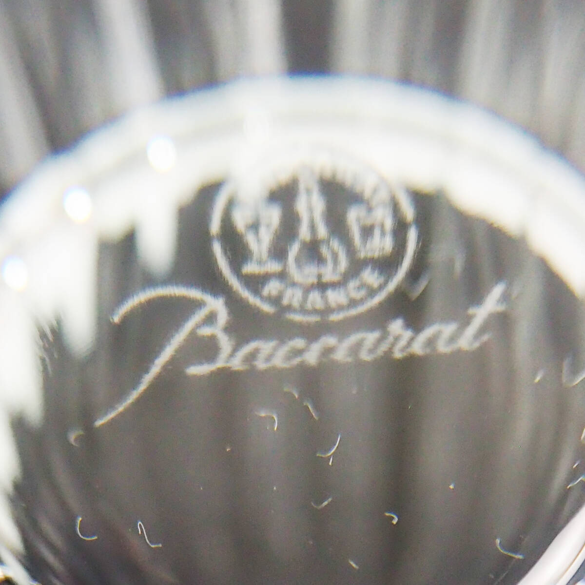 未使用品 Baccarat バカラ フローラ ベース ビゾー フラワーベース 高さ:約18cm 花瓶 一輪挿し 花器 クリスタル 外箱 ショッパー付 CO3206の画像7