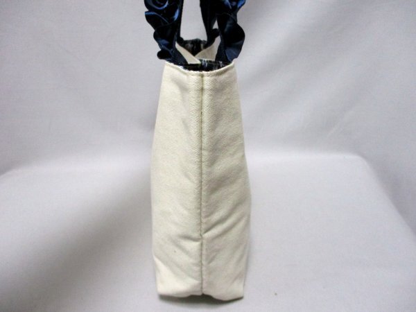 AG by aquagirl/ Aqua Girl * cotton tote bag IV Flat pouch attaching keep hand frill W29cm