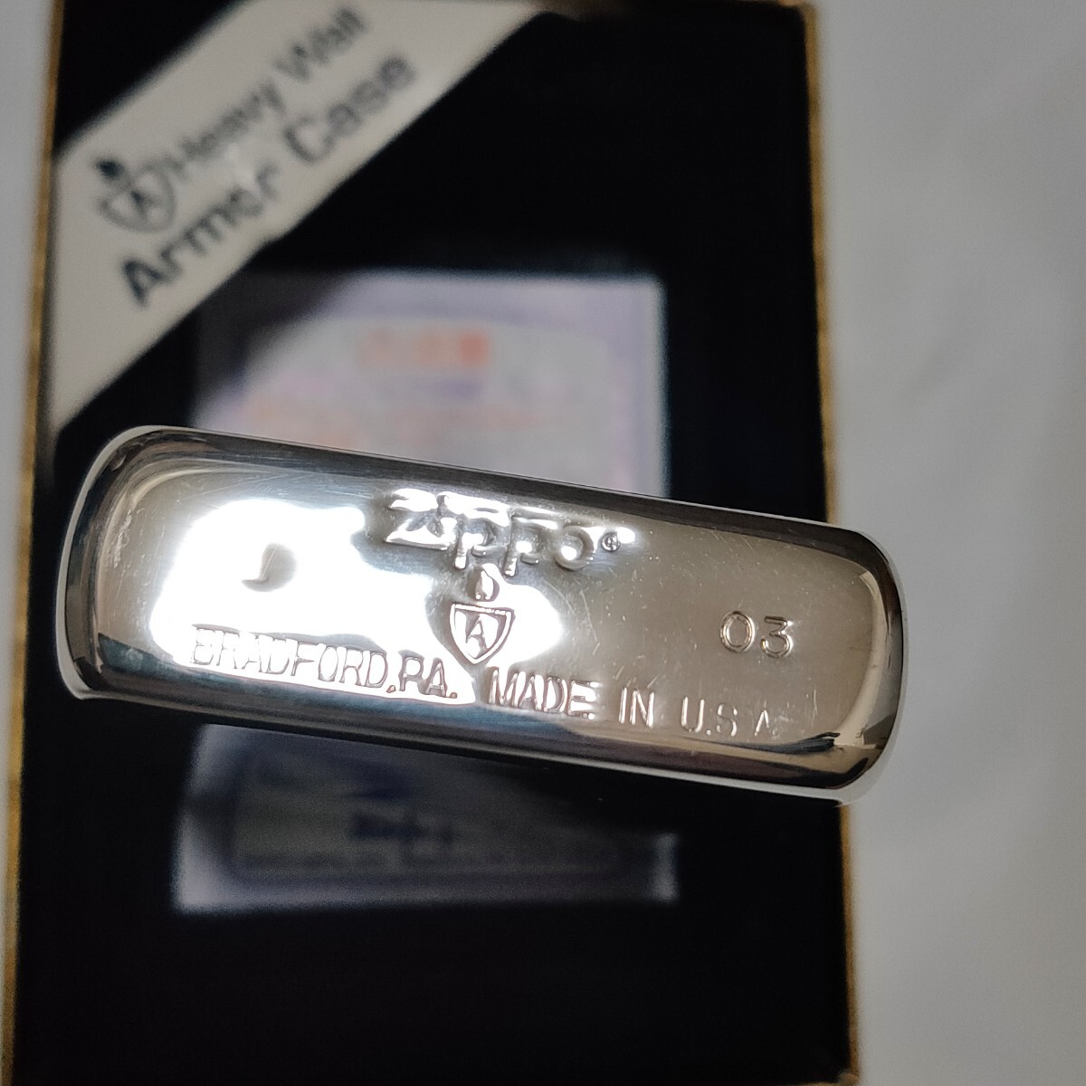 ZIPPO ARMOR アーマー リミテッド 2003年製 展示未使用品_画像4