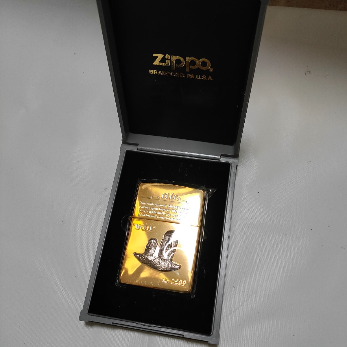 ZIPPO MOAI 立体メタル 1995年製 展示未使用品_画像1