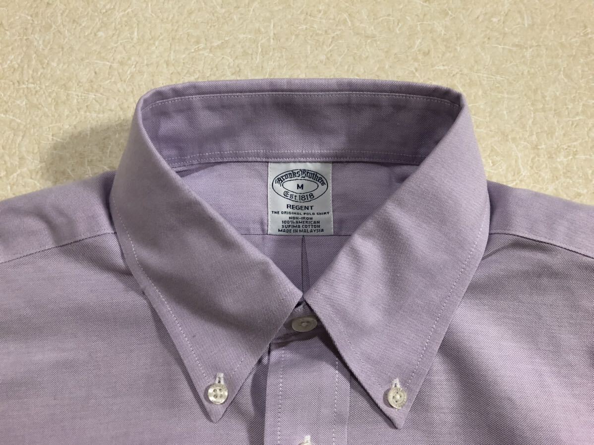 新品　Mサイズ　BROOKSBROTHERS　ブルックスブラザーズ パープル 長袖シャツ_画像2