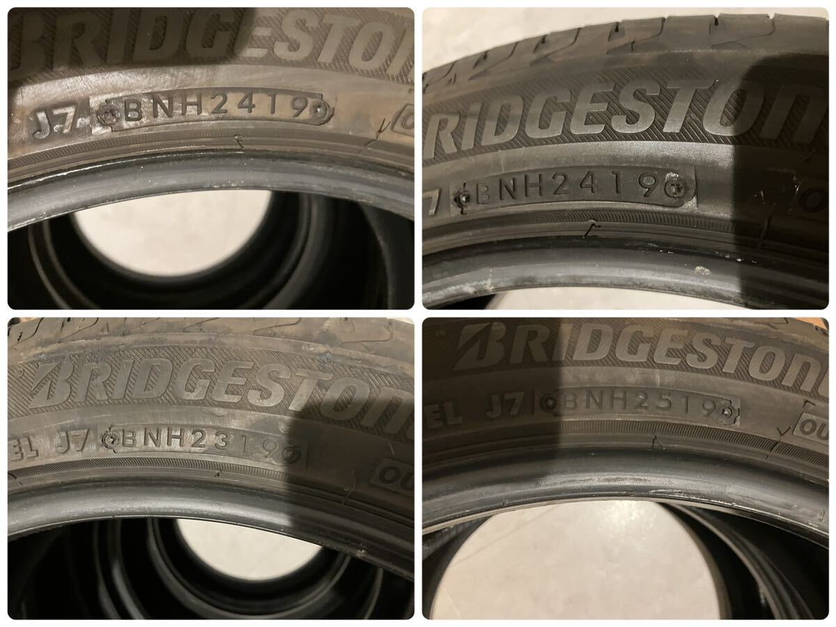 残溝7.0〜6.5mm 9.3〜8.6分山225/45R18 BSレグノ GR-X2 2019年製REGNO ブリヂストン最高峰タイヤパンク無し傷(少)手渡し引き取り可能岐阜市_画像6