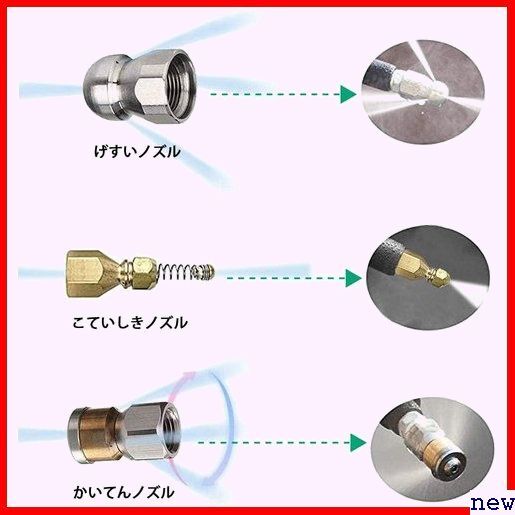 新品◆ Richcat ブラック 配管清掃管 40MPa 専用 配管洗浄 に対応 パイプク 製 PVC ポリ塩化ビニル 66_画像3