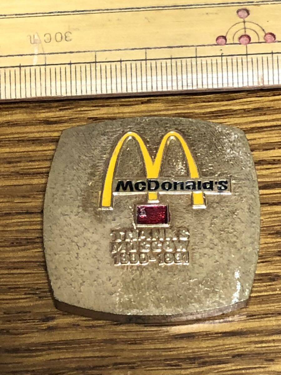 McDonald マクドナルド　1990年　ロシア　モスクワ店　オープン記念メダル_画像2
