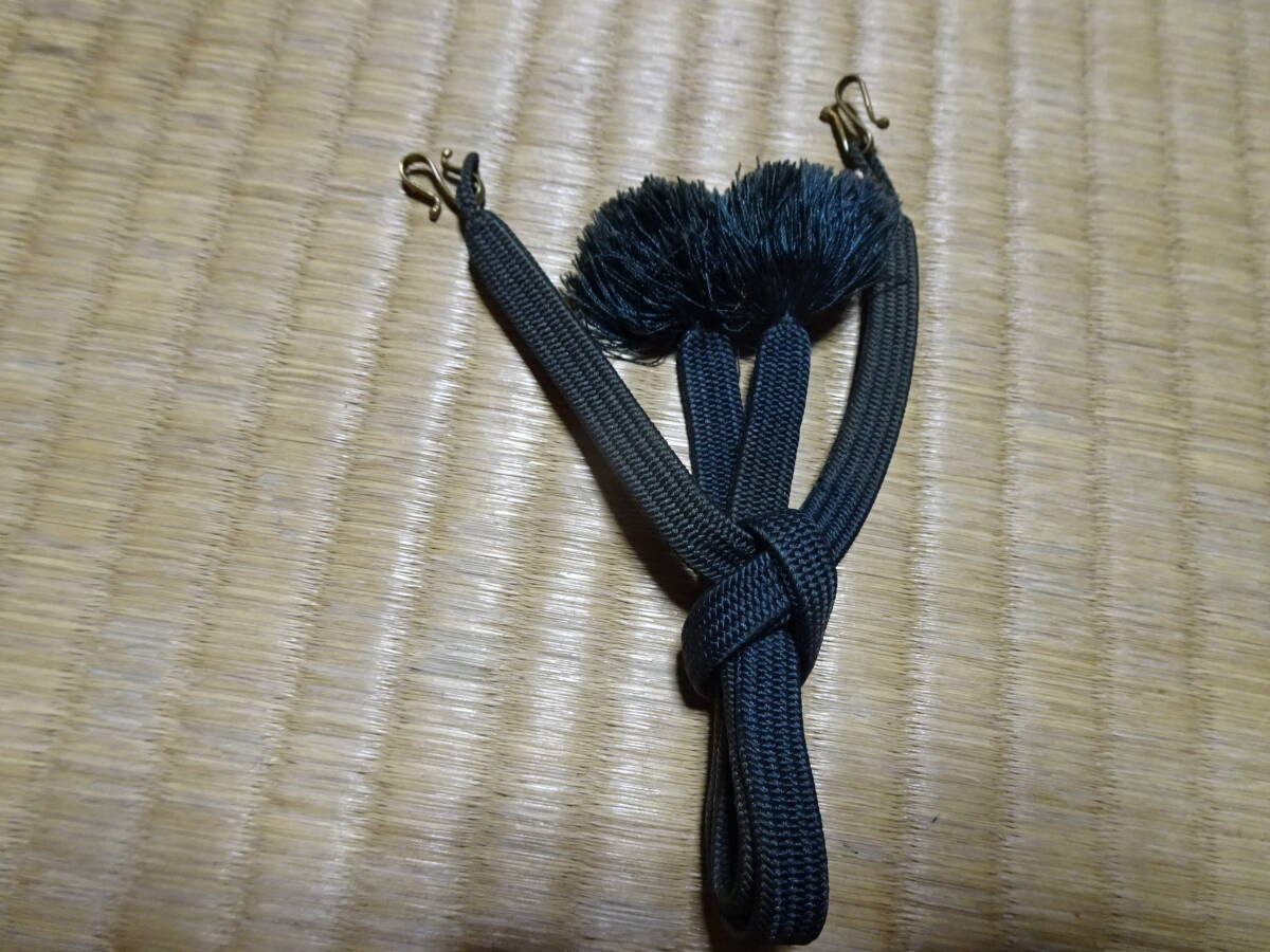 男物/羽織紐三種（正絹）掛け金具付き 保管品の画像5