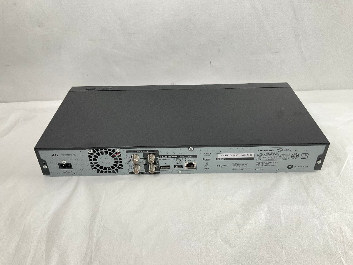 ★Panasonic パナソニック ブルーレイレコーダー DMR-2X202 2023年製 中古 １円スタート★_画像3