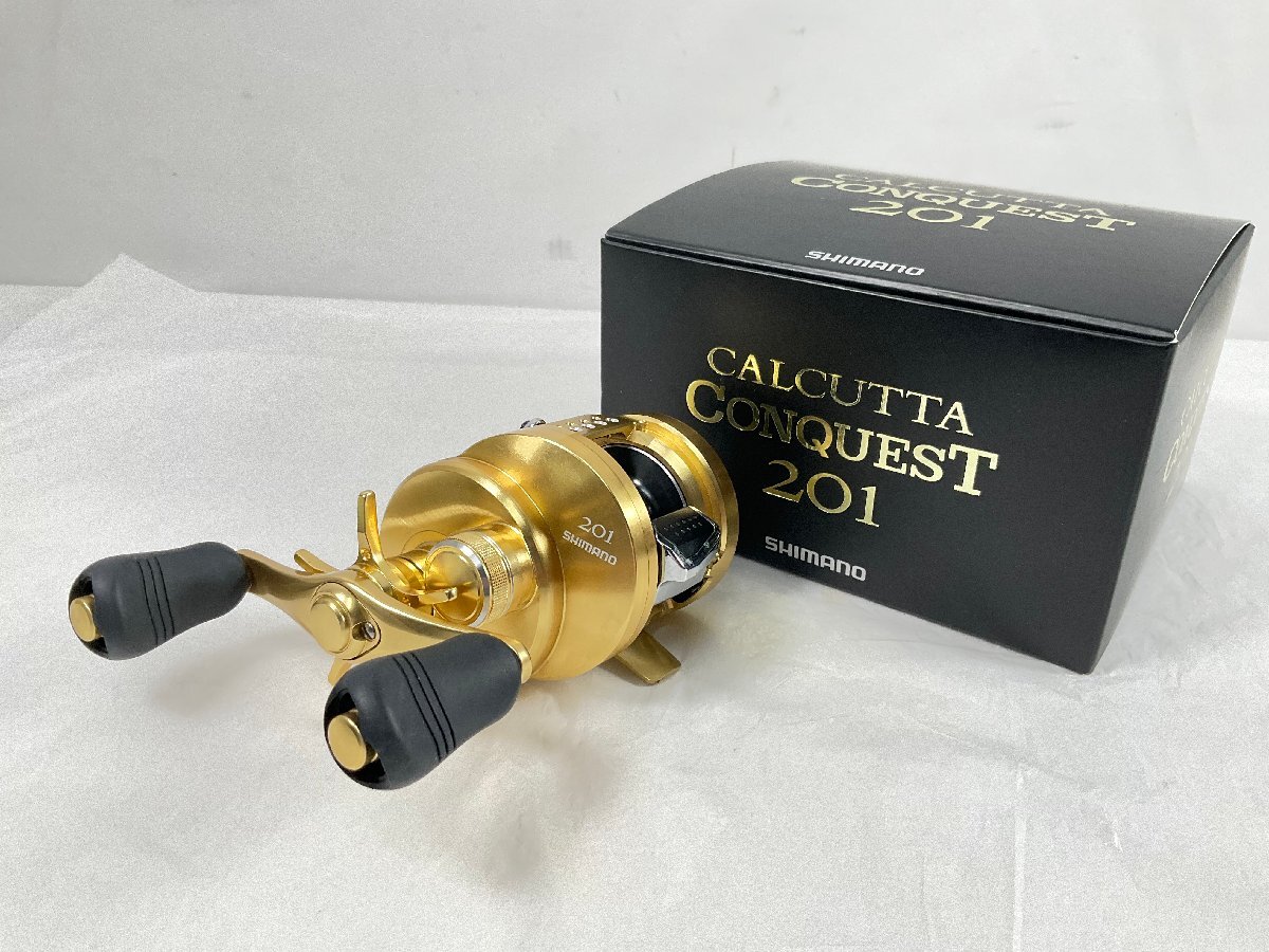 ★SHIMANO シマノ リール 15 CALCUTTA CONQUEST カルカッタ コンクエスト 201 中古 １円スタート★_画像1