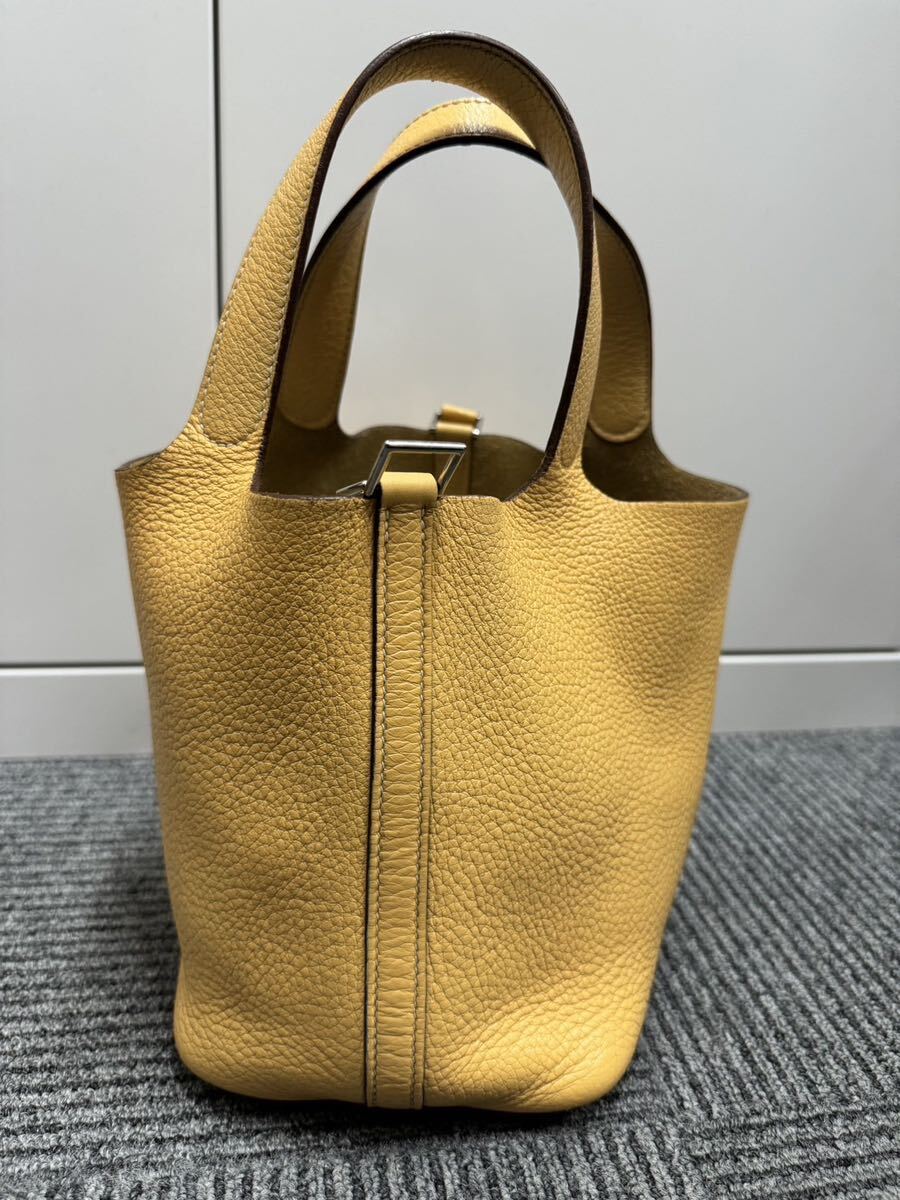 エルメスHERMES ピコタンロック PM イエロー系 ハンドバッグ の画像2