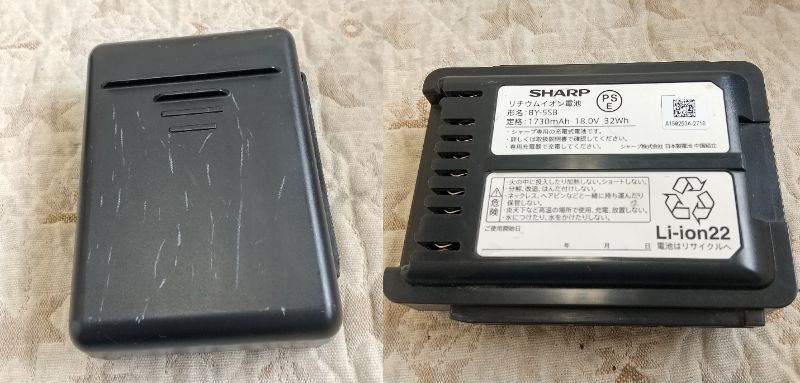 【864】中古品 2019年製 SHARP コードレスクリーナー EC-AR3SX-P_画像8