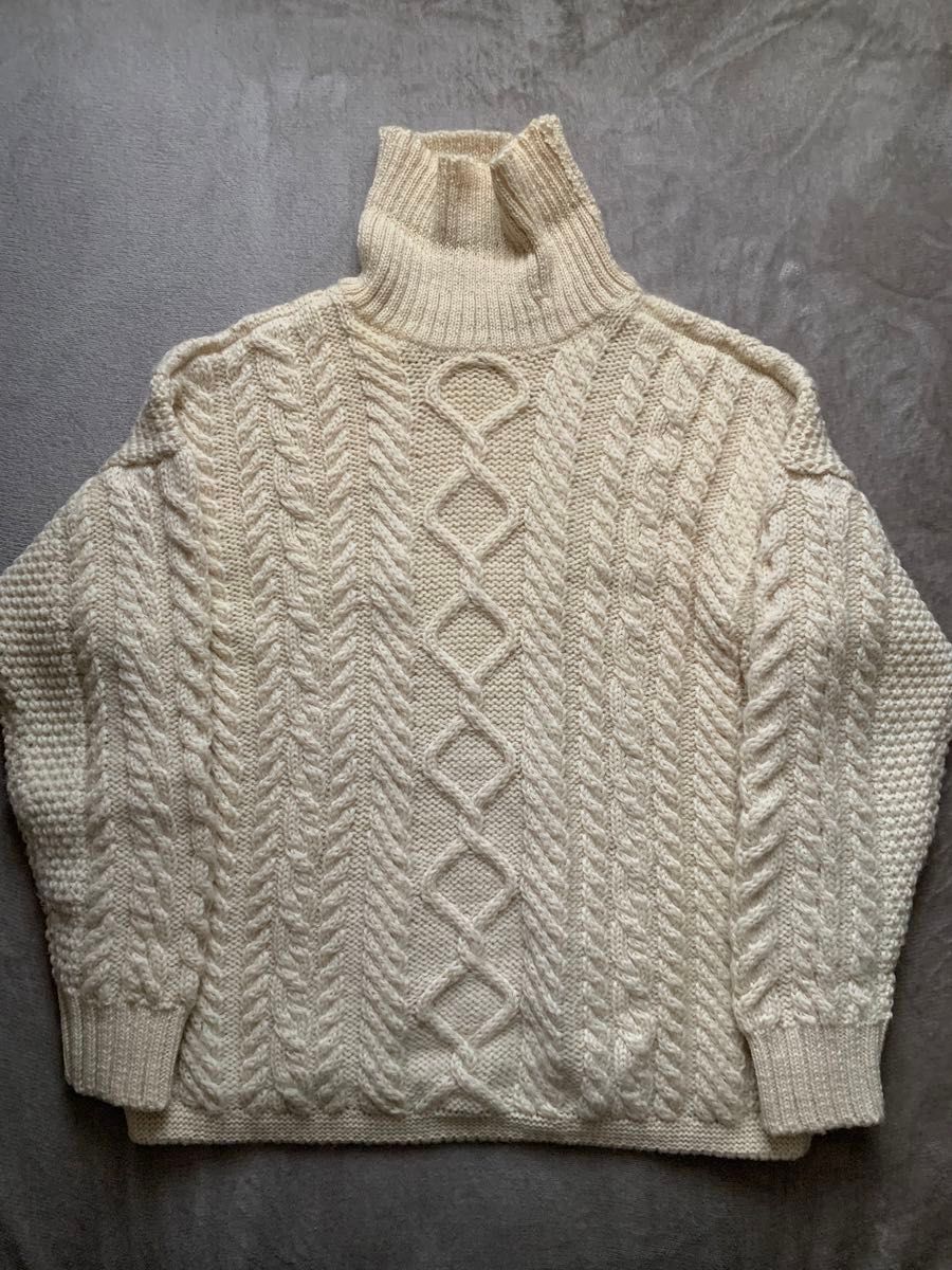 guernsey woollens ガンジーウーレンズ タートルネックニット